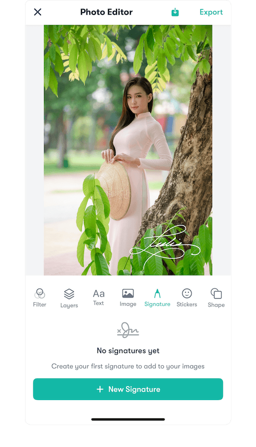 Easy Watermark signature feature